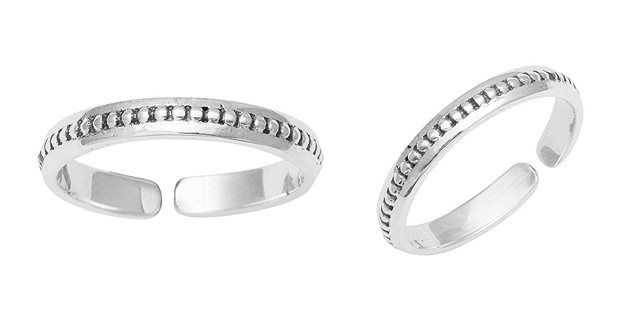 JSAJ TOE RING CHUTKI BICHIYA 925 STERLING SILVER HAND MADE DESIGN STYLE TOE RING FOR WOMEN COMFORTABLE DURABLE