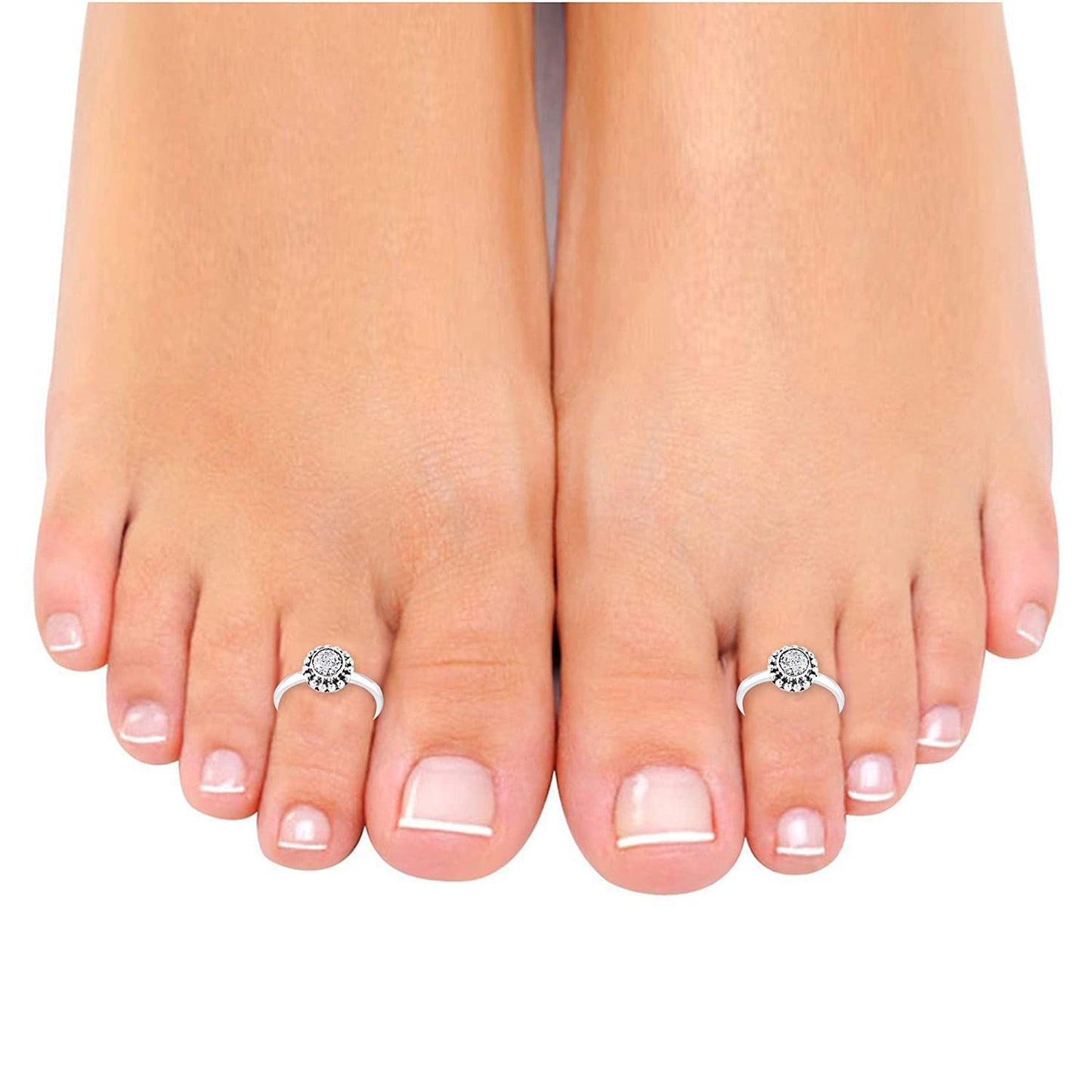 JSAJ TOE RING CHUTKI BICHIYA 925 STERLING PURITY SILVER TOE RINGS FOR WOMEN COMFORATBEL DURABEL