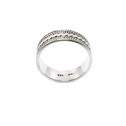 JSAJ THICK BAND RING IN 925 STERLING SILVER