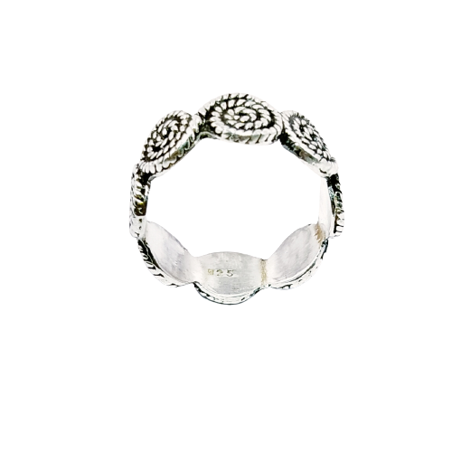 JSAJ THICK BAND RING IN 925 STERLING SILVER