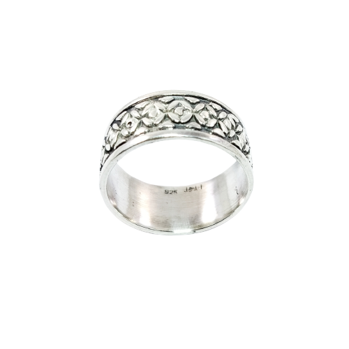 JSAJ THICK BAND RING IN 925 STERLING SILVER
