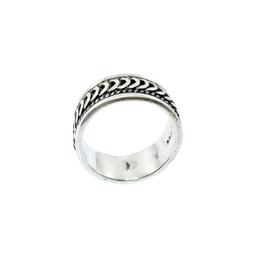 JSAJ THIN DESIGN BAND RING IN 925 STERLING SILVER