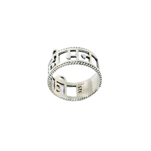 JSAJ VIDROHI MAN BAND RING IN 925 STERLING SILVER