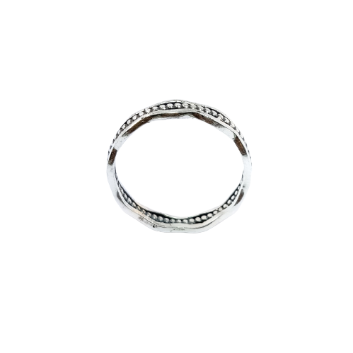 JSAJ THIN BAND RING IN 925 STERLING SILVER