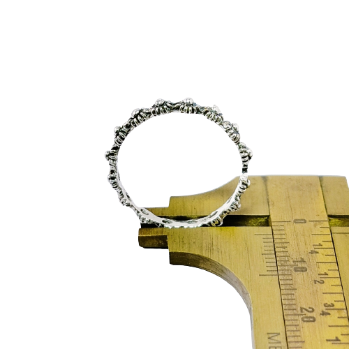 JSAJ THIN BAND RING IN 925 STERLING SILVER
