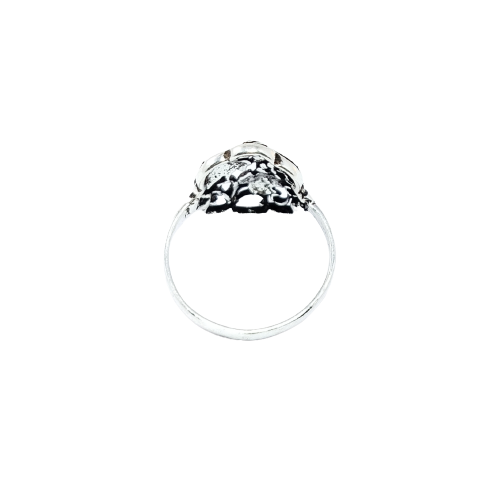 JSAJ PLAIN OVAL SHAPE ZALI RING IN 925 STERLING SILVER