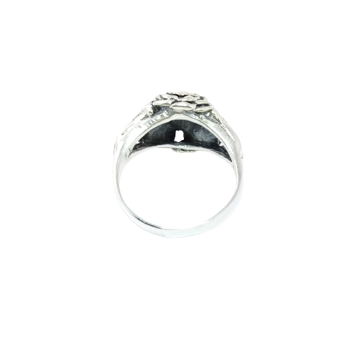 JSAJ FLOWER RING IN 925 STERLING SILVER