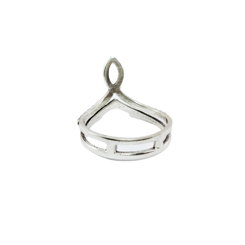 JSAJ CROWN RING IN 925 STERLING SILVER