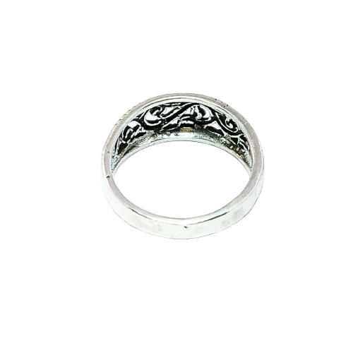 JSAJ ZALI/NETT BAND RING IN 925 STERLING SILVER