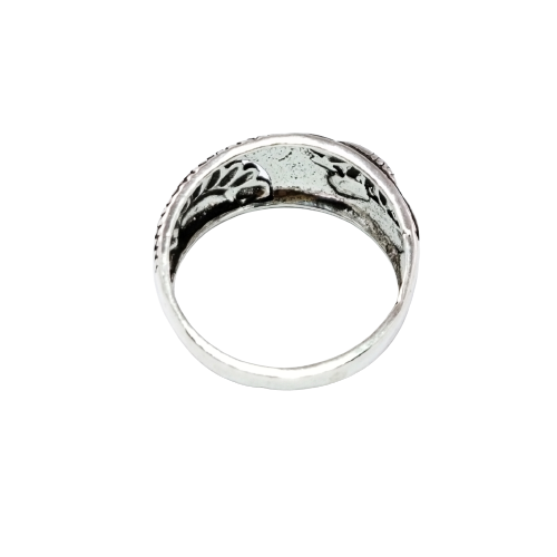 JSAJ FISH SKIN RING IN 925 STERLING SILVER