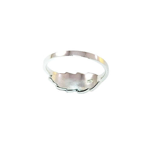 JSAJ MARCASITE LEAF BAND RING