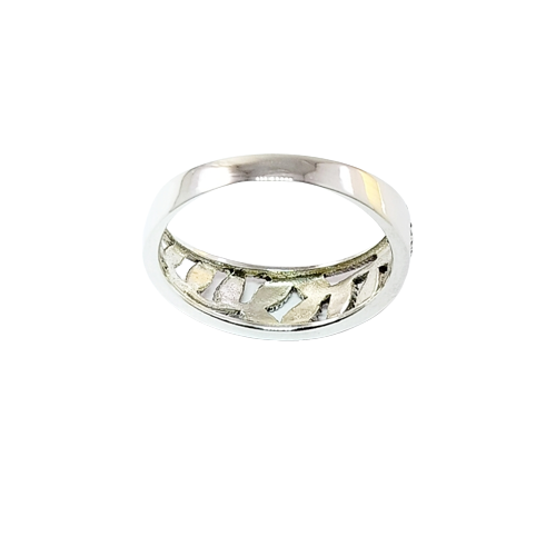 JSAJ MARCASITE ZALI LEAF BAND RING