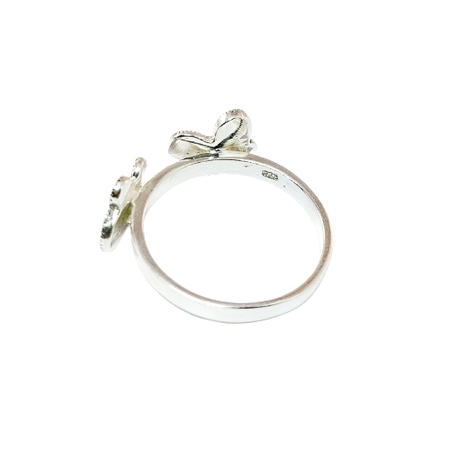 JSAJ MARCASITE STAR AND FLOWER RING