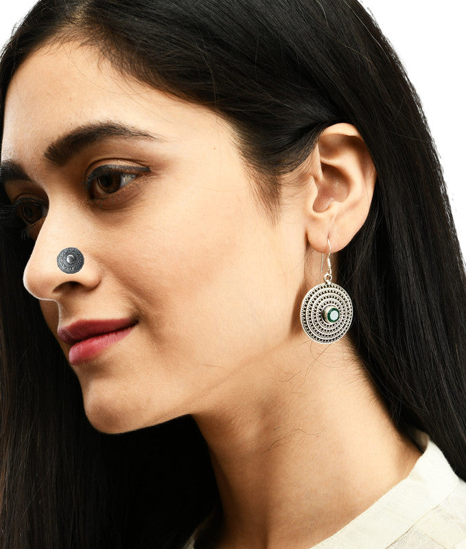 SILVER NOSE PIN WIRE NOSE PIN STERLING SILVER 925 SILVER OXIDIZED NOSE PIN FOR GIRLS AND WOMENS