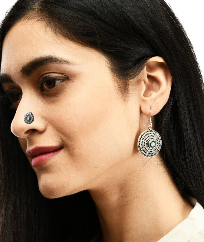 SILVER NOSE PIN WIRE NOSE PIN STERLING SILVER 925 SILVER OXIDIZED NOSE PIN FOR GIRLS AND WOMENS