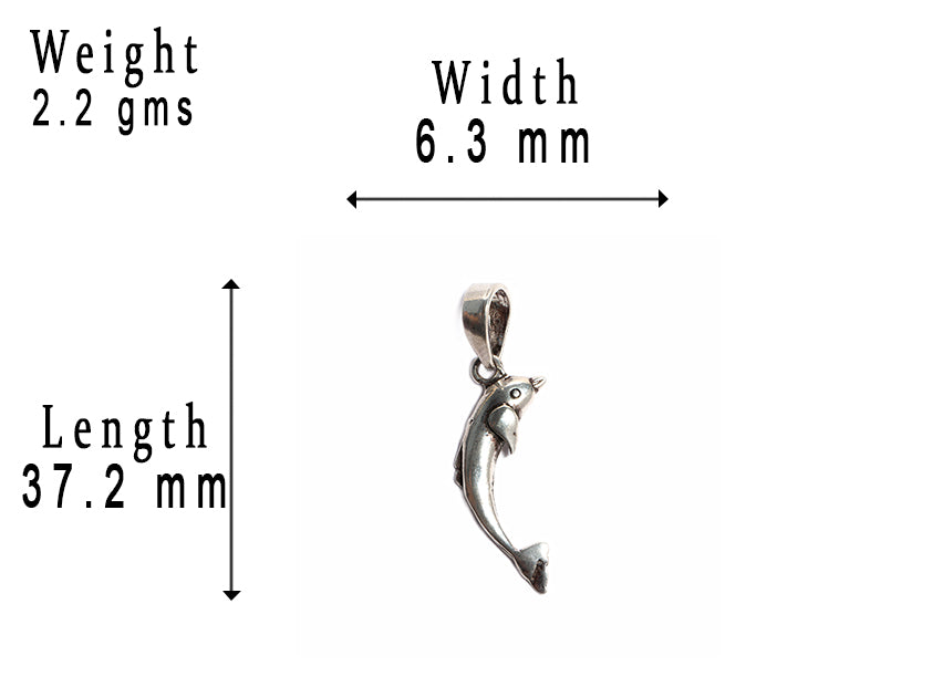 JSAJ Silver 925 Sterling Silver ANIMAL PENDANT FISH MACHLI IN MEDIUM SIZE UNISEX PENDENT