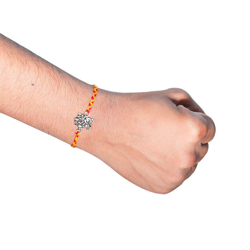 JSAJ 925 Sterling Silver JAI SHERA WALI RAKHI