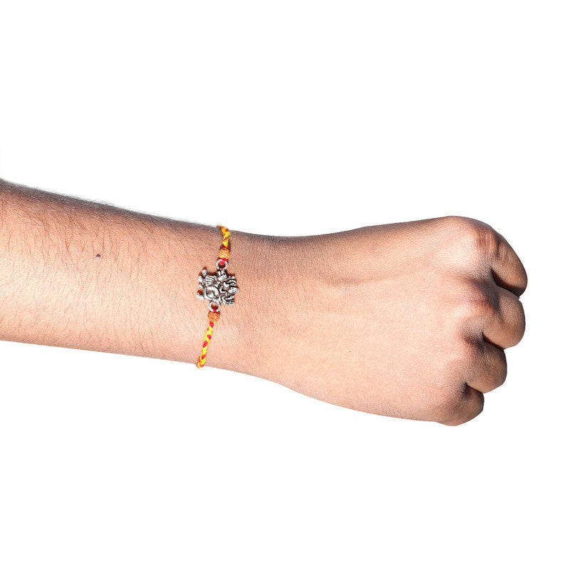 JSAJ 925 Sterling Silver DURGA MAA RAKHI