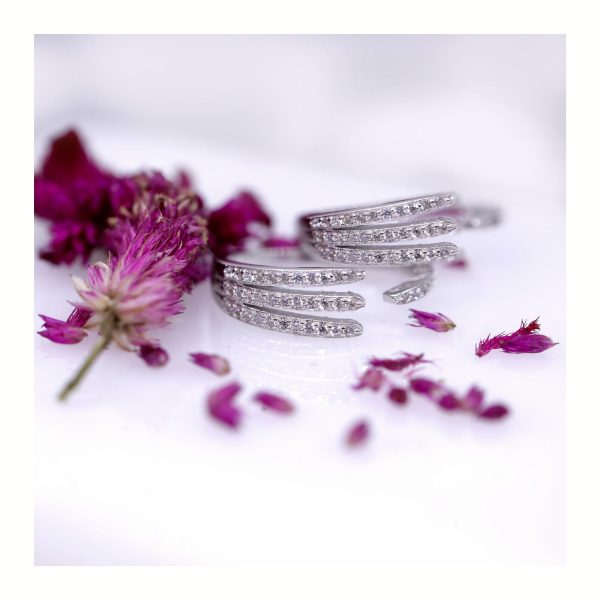 JSAJ TOERING CHUTKI BICHIYA FRONT OPEN TOERING WITH ZIRCON STONE IN RHODIUM PLATING FOR GIRLS AND WOMENS IN PURE SILVER