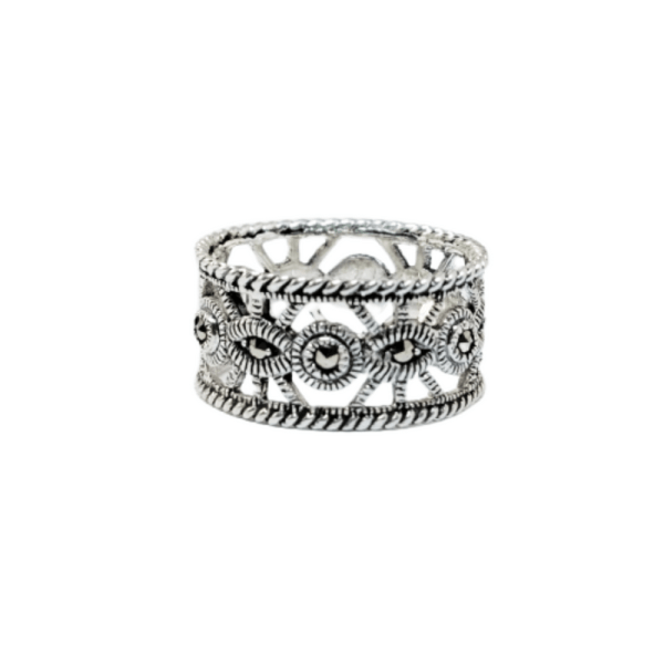 MARCASITE FULL BAND RING