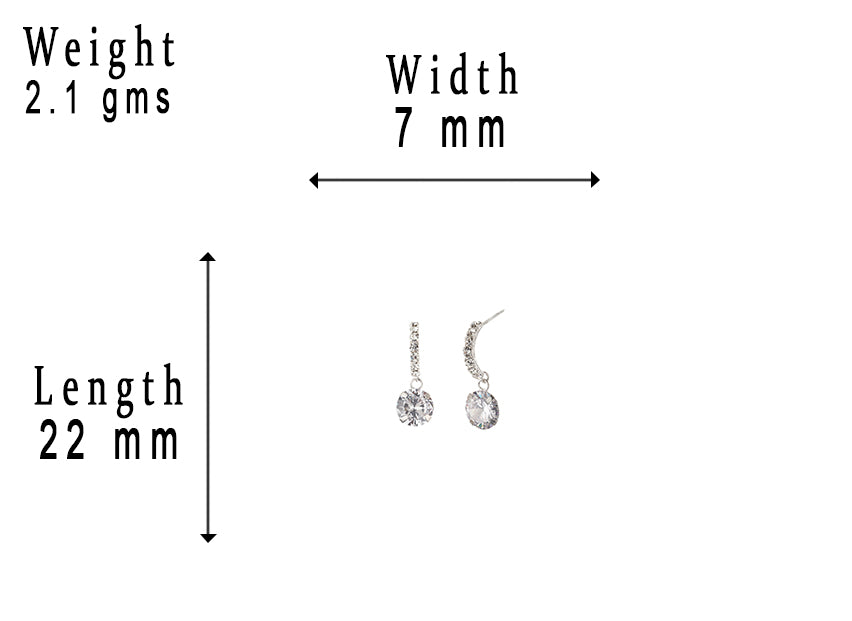JSAJ 925 sterling silver Bali zirconia stud tops for girls and women.