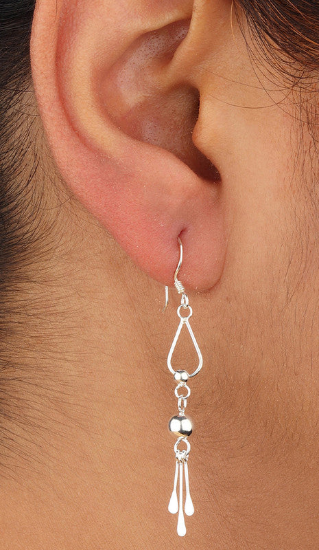 JSAJ 925 sterling silver hanging earrings for girls and women
