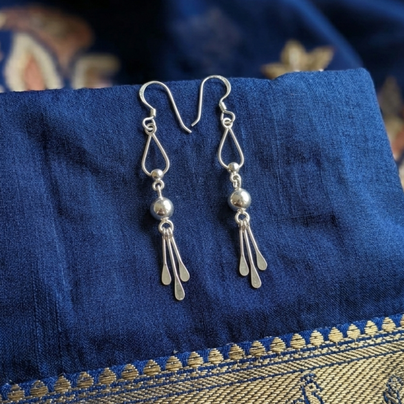JSAJ 925 sterling silver hanging earrings for girls and women