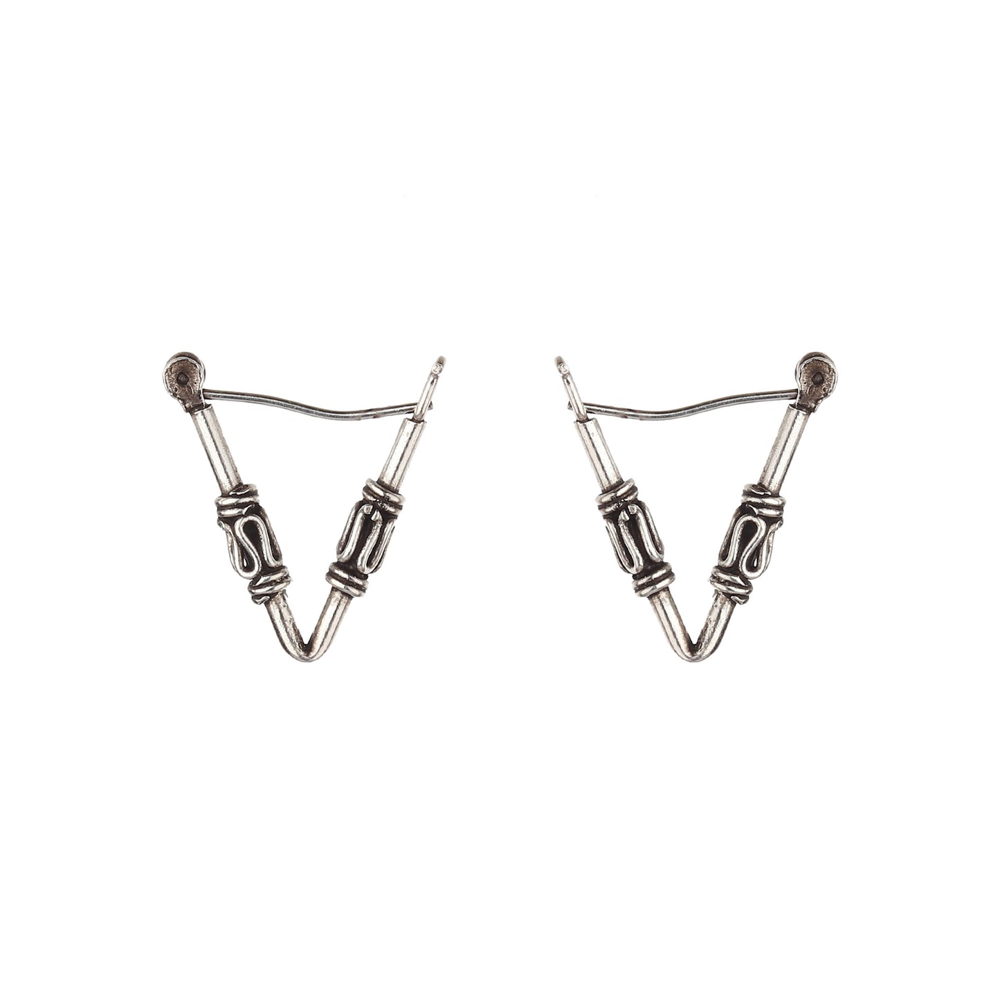 JSAJ 925 sterling silver triangle baali for girls and women