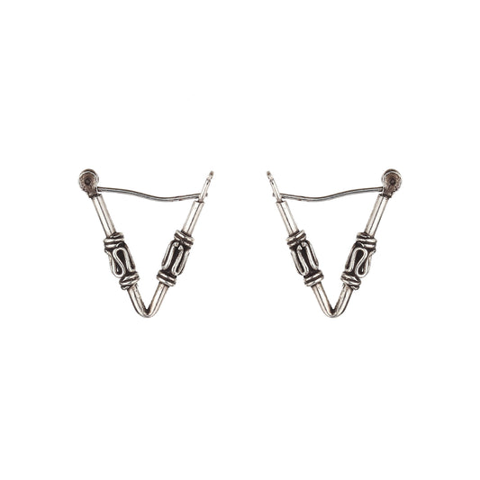 JSAJ 925 sterling silver triangle baali for girls and women