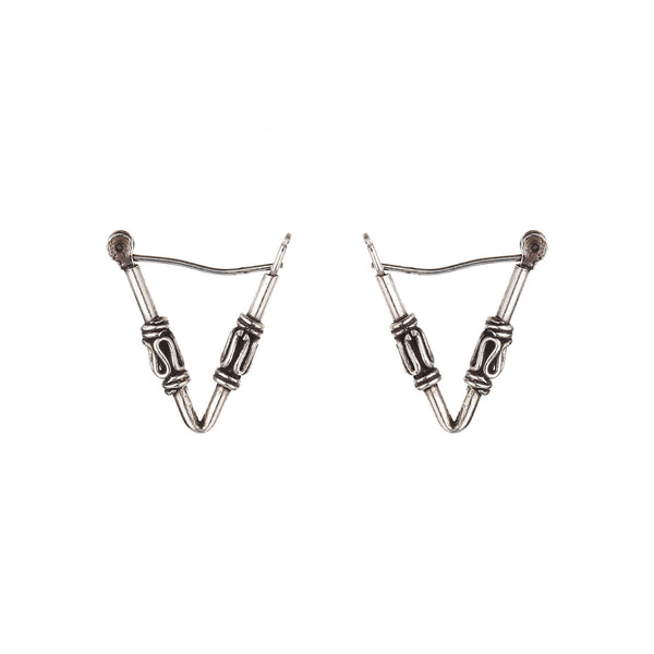 JSAJ 925 sterling silver triangle baali for girls and women