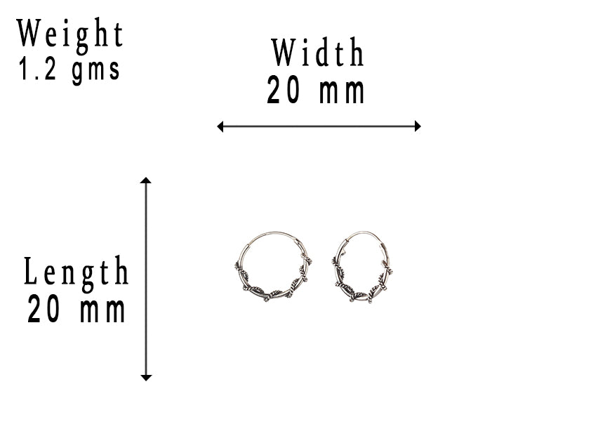 JSAJ 925 Sterling Silver SILVER DESIGN BAALI for Girls and Womens
