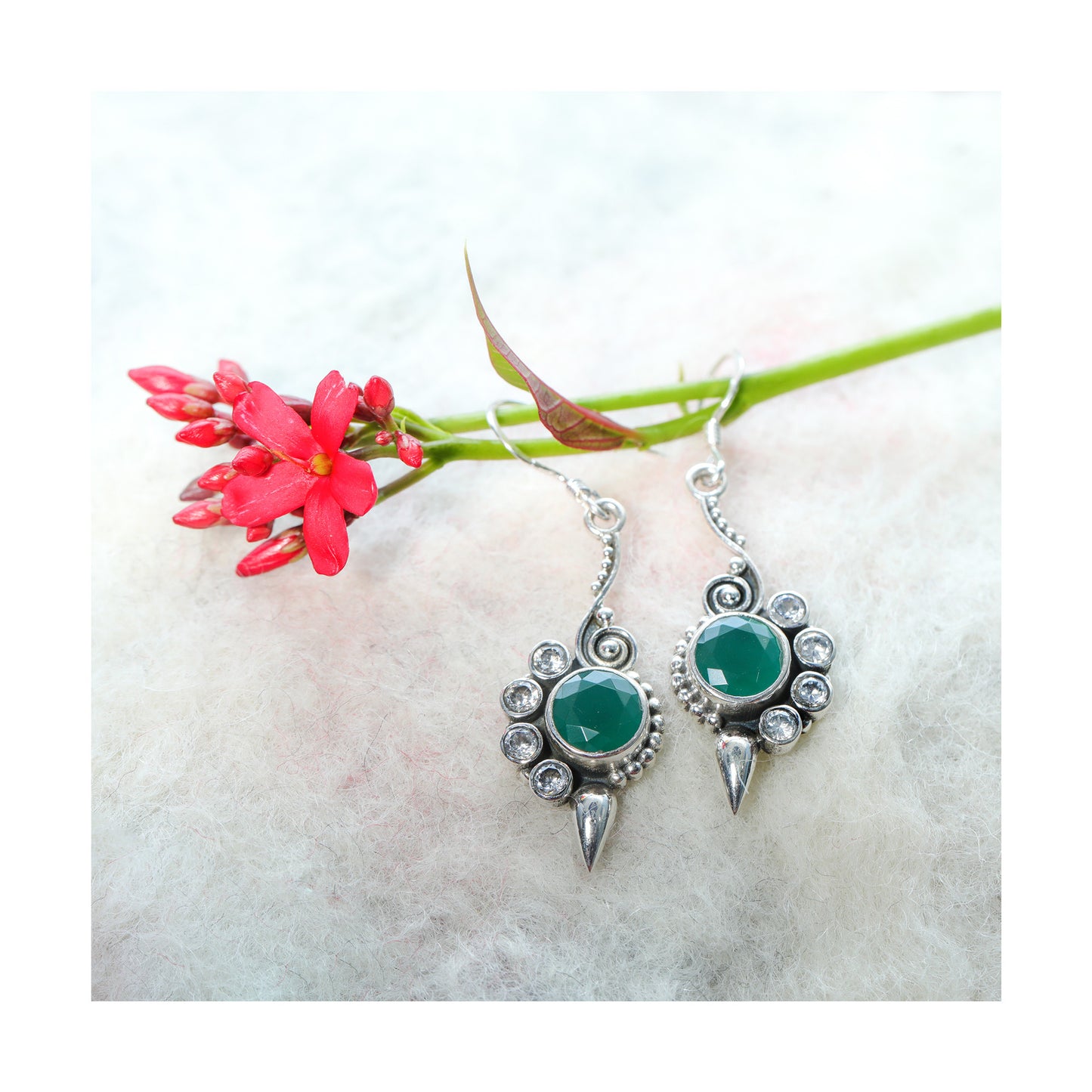 1079 Green Onyx+Zircon