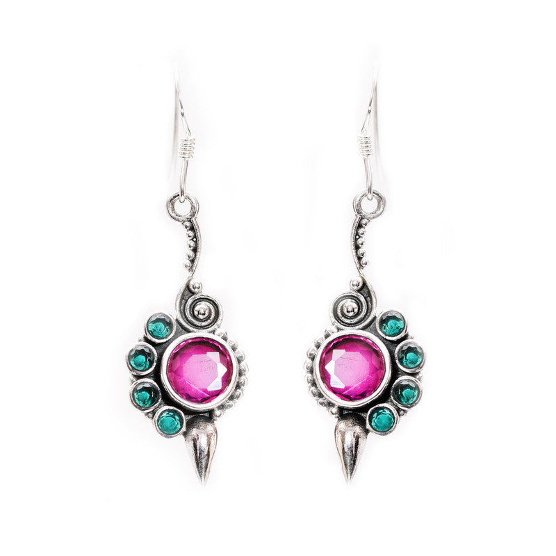 1079-A5 Ruby+Green Onyx