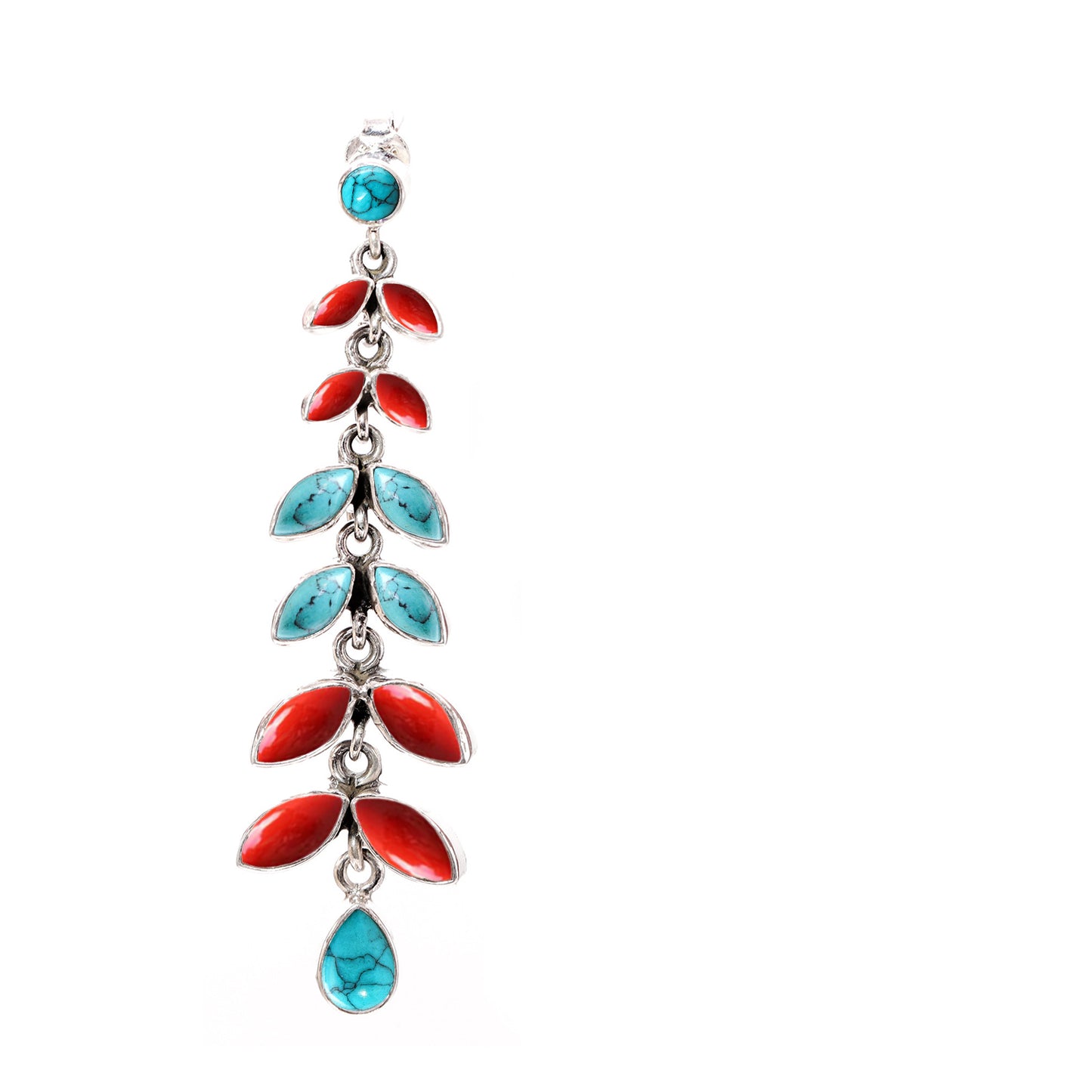 1095-A2 Orange+Turquoise