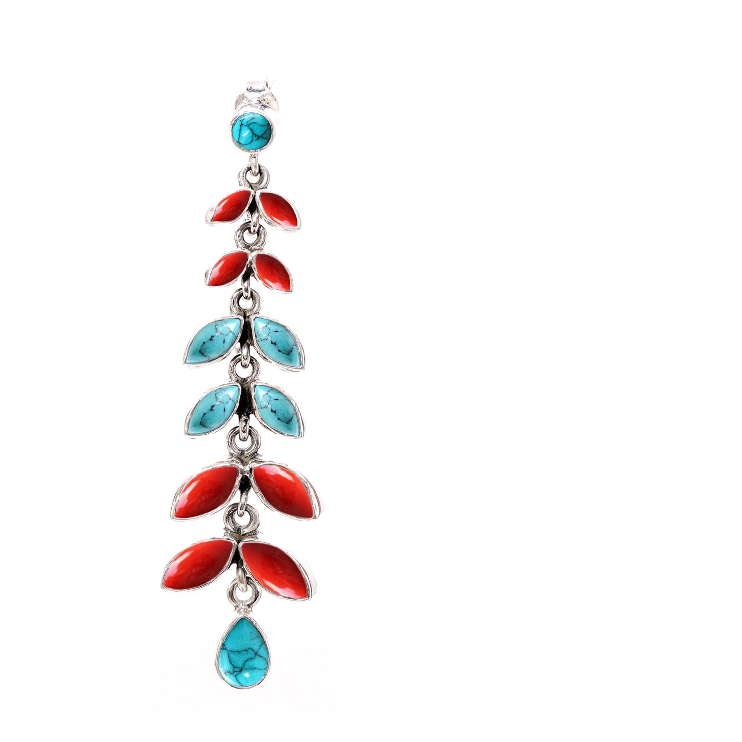 1095-A2 Orange+Turquoise