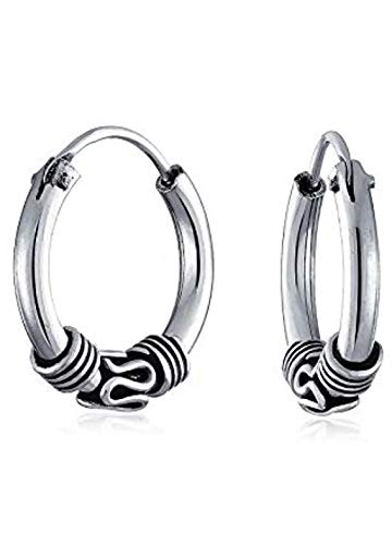 JSAJ 92.5% Sterling Silver Ball 12 MM Small Bali