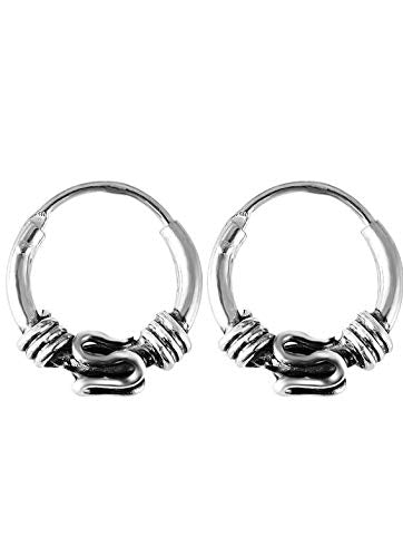 JSAJ 92.5% Sterling Silver Ball 12 MM Small Bali
