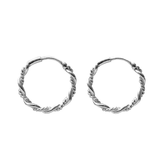 JSAJ STERLING SILVER PLAIN BALI TOPS EARRING FOR GIRLS WOMENS