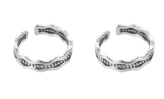 JSAJ TOE RING CHUTKI BICHIYA 925 STERLING SILVER ZALI WORK HANDMADE UNBREAKABLE COMFORTABLE DURABLE BAND TOE RING