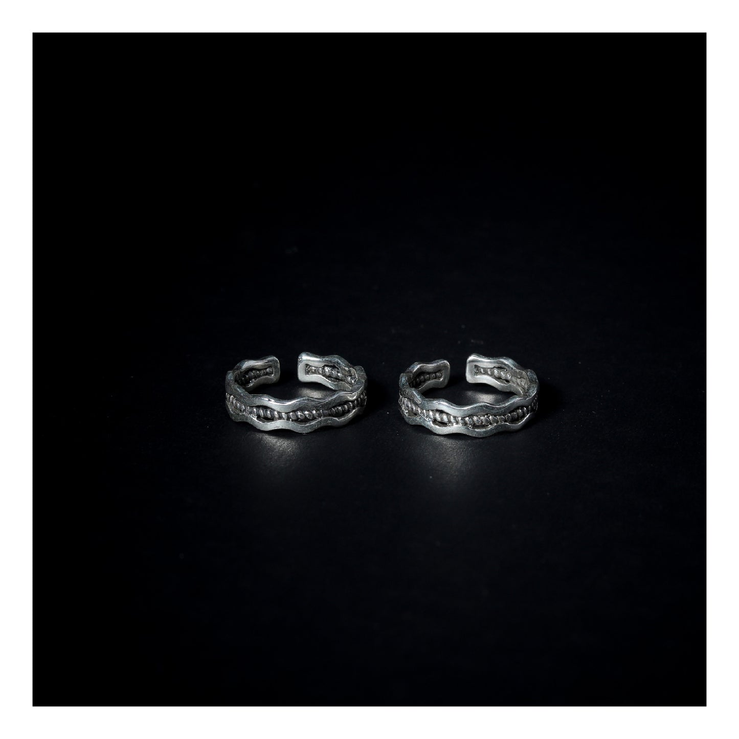 JSAJ TOE RING CHUTKI BICHIYA 925 STERLING SILVER ZALI WORK HANDMADE UNBREAKABLE COMFORTABLE DURABLE BAND TOE RING