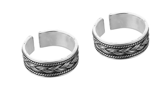 JSAJ TOE RING CHUTKI BICHIYA 925 STERLING SILVER BAND TOERING MADE OF THICK SILVER TOERING FOR WOMENS UNBREAKABLE COMFORTABLE DURABLE