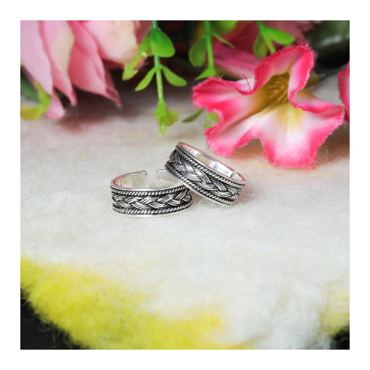 JSAJ TOE RING CHUTKI BICHIYA 925 STERLING SILVER BAND TOERING MADE OF THICK SILVER TOERING FOR WOMENS UNBREAKABLE COMFORTABLE DURABLE