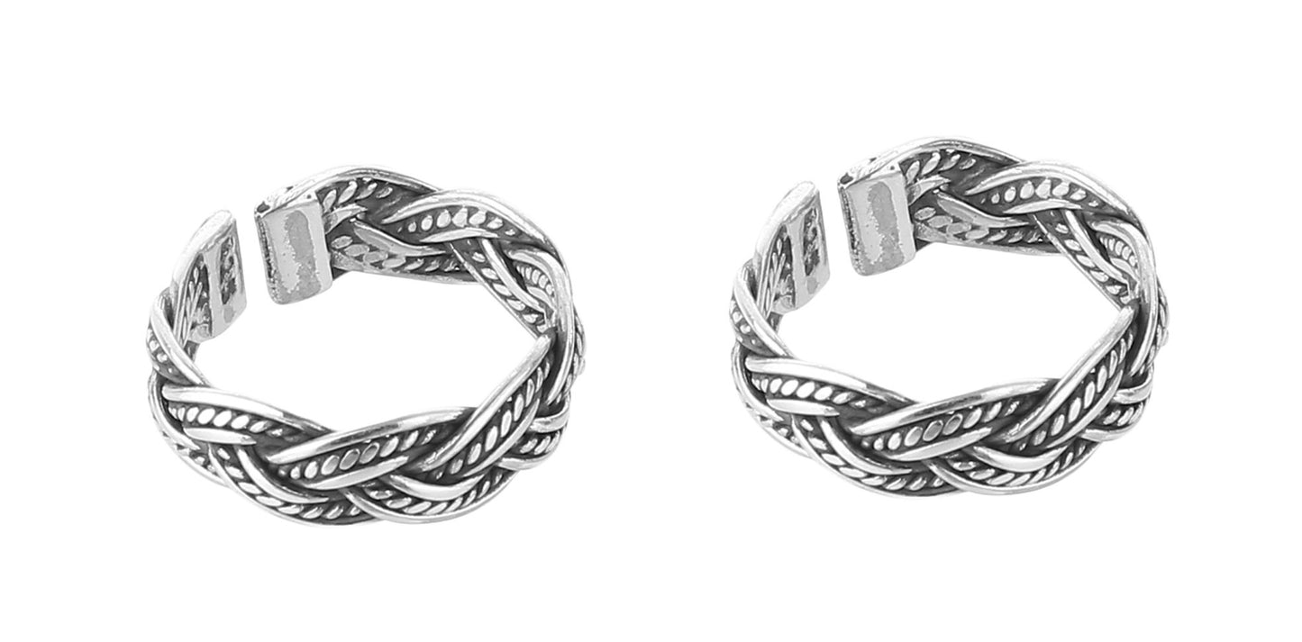 JSAJ TOE RING CHUTKI BICHIYA 925 STERLING SILVER HAND MADE CHOTI DESIGN TOERING COMFORTABLE DURABLE UNBREAKABLE BAND TOE RING FOR WOMENS
