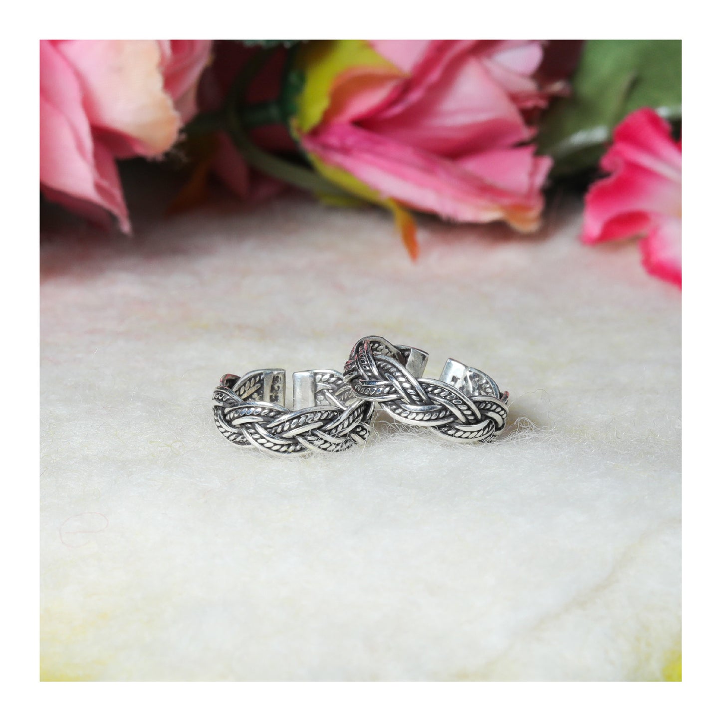 JSAJ TOE RING CHUTKI BICHIYA 925 STERLING SILVER HAND MADE CHOTI DESIGN TOERING COMFORTABLE DURABLE UNBREAKABLE BAND TOE RING FOR WOMENS