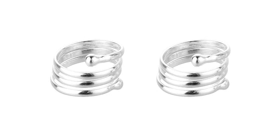 JSAJ TOE RING CHUTKI BICHIYA 925 STERLING SILVER MADE OF THICK SILVER TOERING UNBREAKABLE DURABLE COMFORTABLE