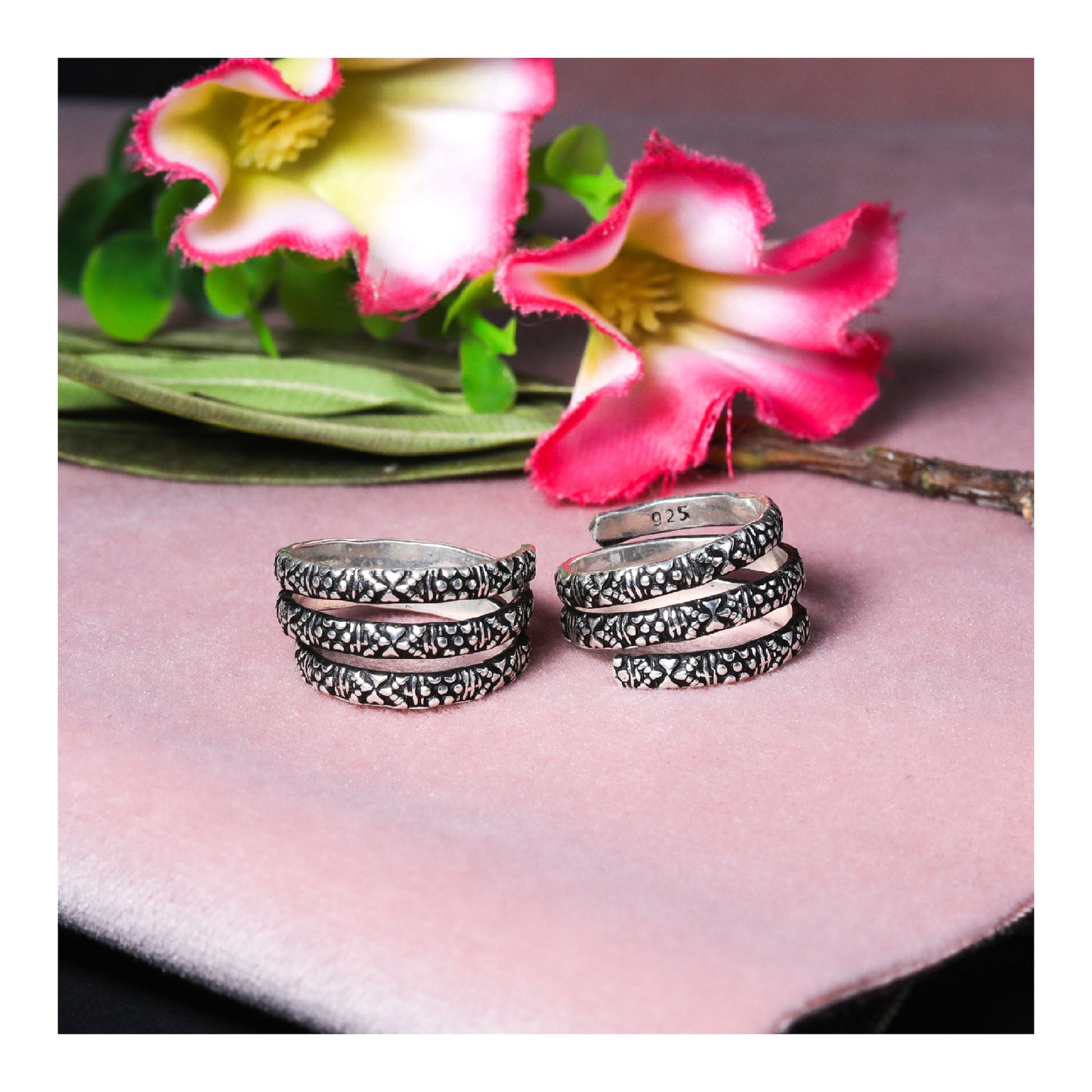 JSAJ TOE RING CHUTKI BICHIYA 925 STERLING SILVER MADE OF THICK SILVER TOERING UNBREAKABLE DURABLE COMFORTABLE