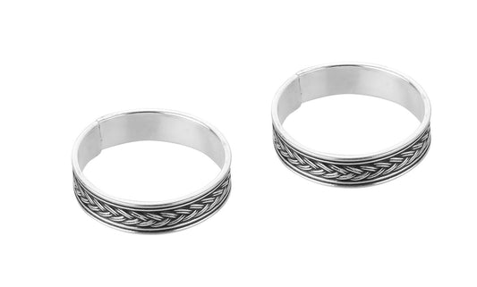 JSAJ TOE RING CHUTKI BICHIYA 925 STERLING SILVER MADE OF THICK SILVER THUMB TOERING FOR WOMENS UNBREAKABLE DURABLE COMFORTABLE