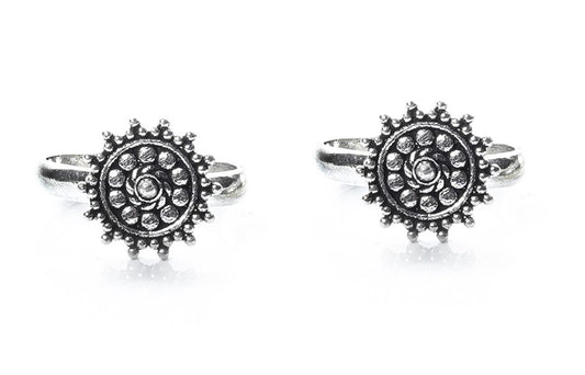 JSAJ TOE RING CHUTKI BICHIYA 925 STERLING SILVER RAWA WORK HANDMADE TOERING TOE RING FOR WOMENS UNBREAKABLE COMFORTABLE DURABLE