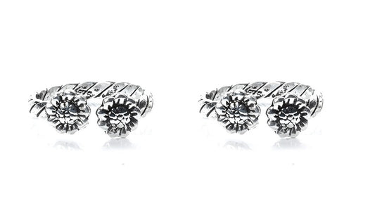 JSAJ TOE RING CHUTKI BICHIYA 925 STERLING SILVER SUNFLOWER DESIGN HANDMADE TOERING UNBREAKABLE COMFORTABLE