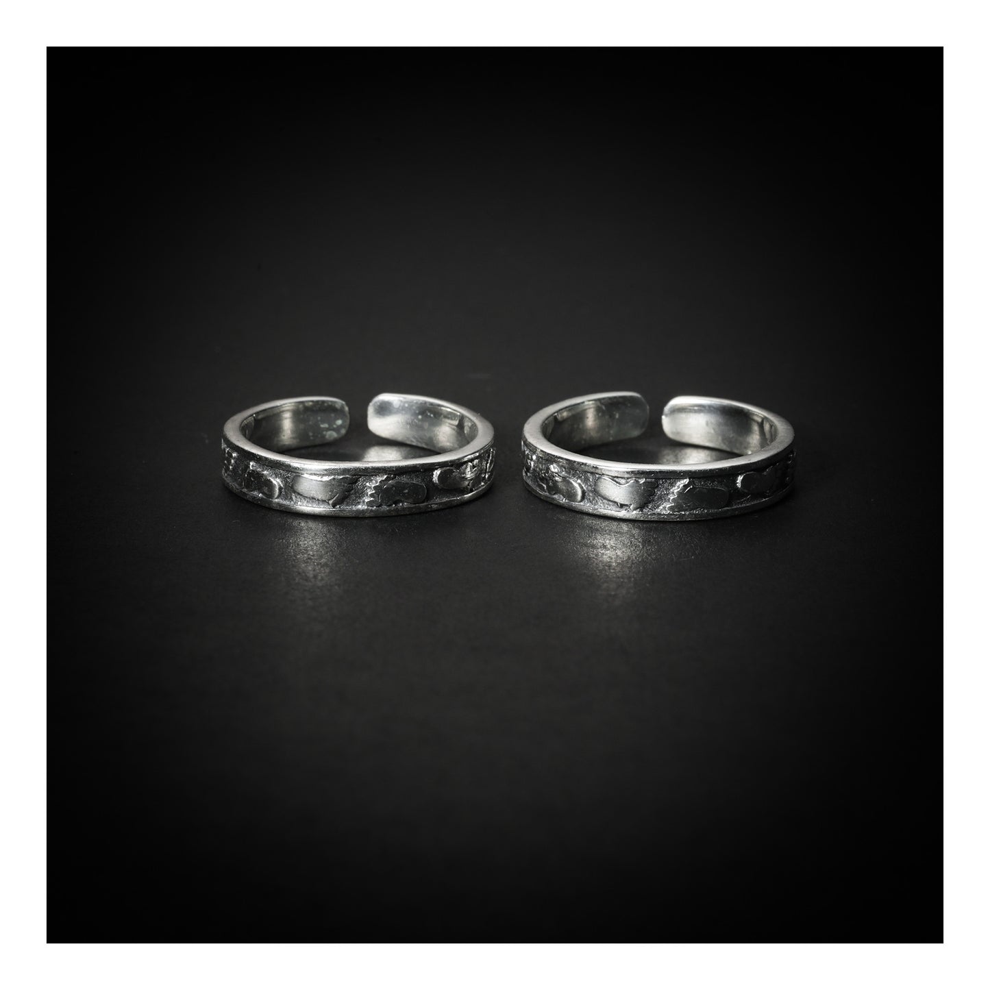JSAJ TOE RING CHUTKI BICHIYA 925 STERLING SILVER FOOT PRINTED HANDMADE TOERING TOE RING FOR WOMENS UNBREAKABLE/COMFORTABLE DURABLE
